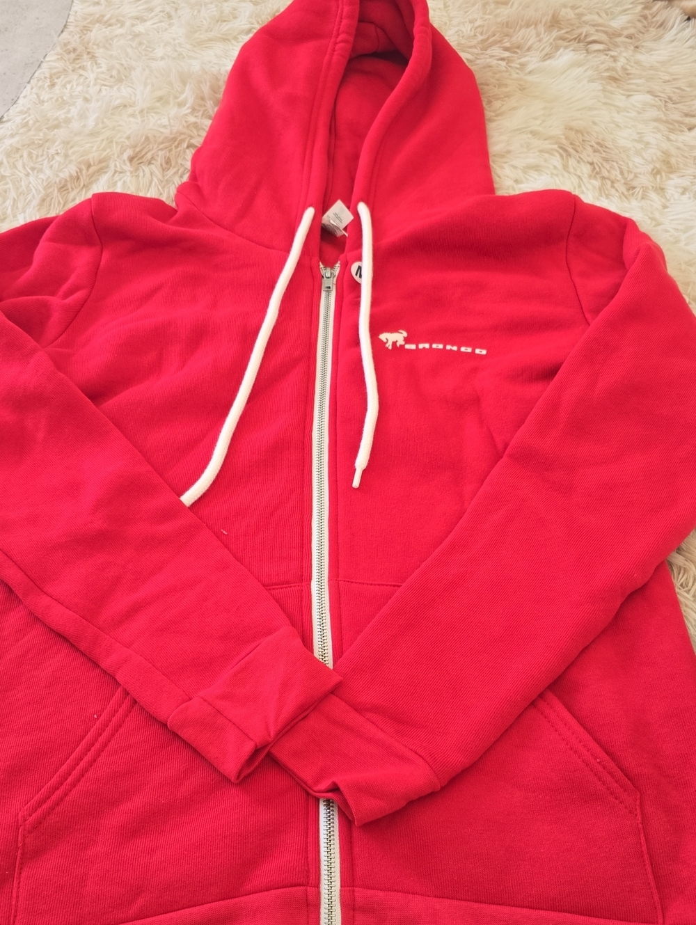 Kids Red Zip-Up Hooded Jacket